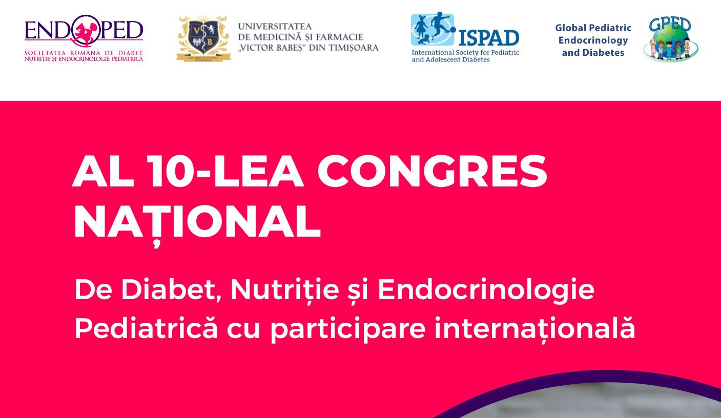 Al 10-lea Congres Național De Diabet, Nutriție și Endocrinologie Pediatrică cu participare internațională 2023