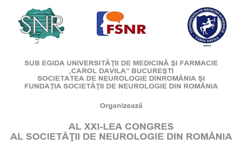 AL XXI-LEA CONGRES AL SOCIETĂŢII DE NEUROLOGIE DIN ROMÂNIA 2023